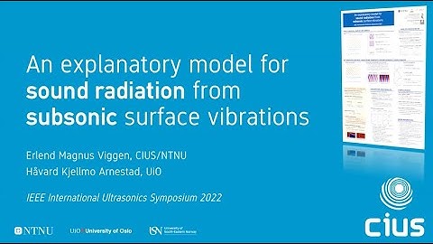 “An explanatory model for sound radiation from subsonic surface vibrations”: A poster video summary