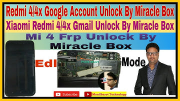 Redmi 4/4x Google Account Unlock By Miracle Box ll Xiaomi Redmi 4/4x Gmail Unlock By Miracle Box