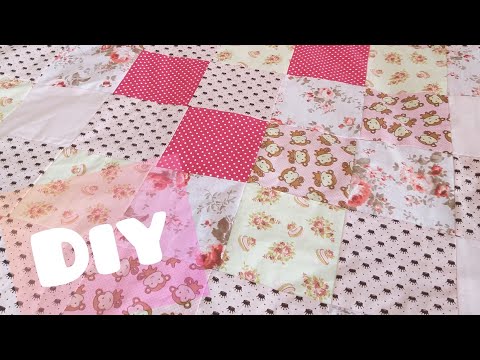 COLCHA DE RETALHOS 🌷 DIY 🌷   How To Sew A Patchwork Quilt