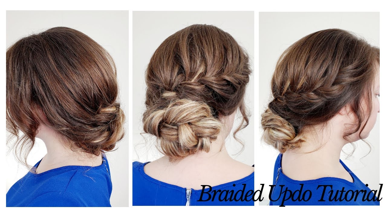 Braided Updo Tutorial By Lilly's Hairstyling - YouTube