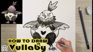 How to Draw Vullaby Step by Step | Pokemon Art & Pencil Drawing Tutorial