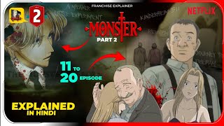 Monster Anime (2004) Part -2 | Monster Ep 11 to 20 Explained In Hindi | Netflix | Pratiksha Nagar