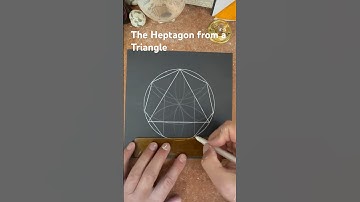 How to draw a Heptagon from a Triangle. Fast