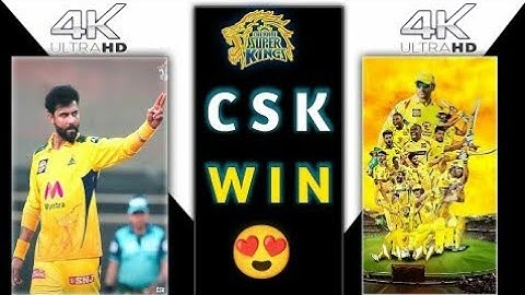 CSK win IPL final Match status video || CSK whatsapp status video || CSK status 4k video ||
