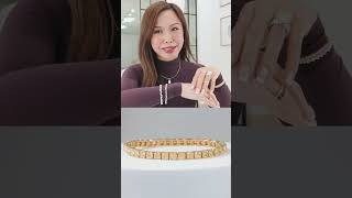 When in doubt, go for a tennis bracelet with all the diamond shapes!