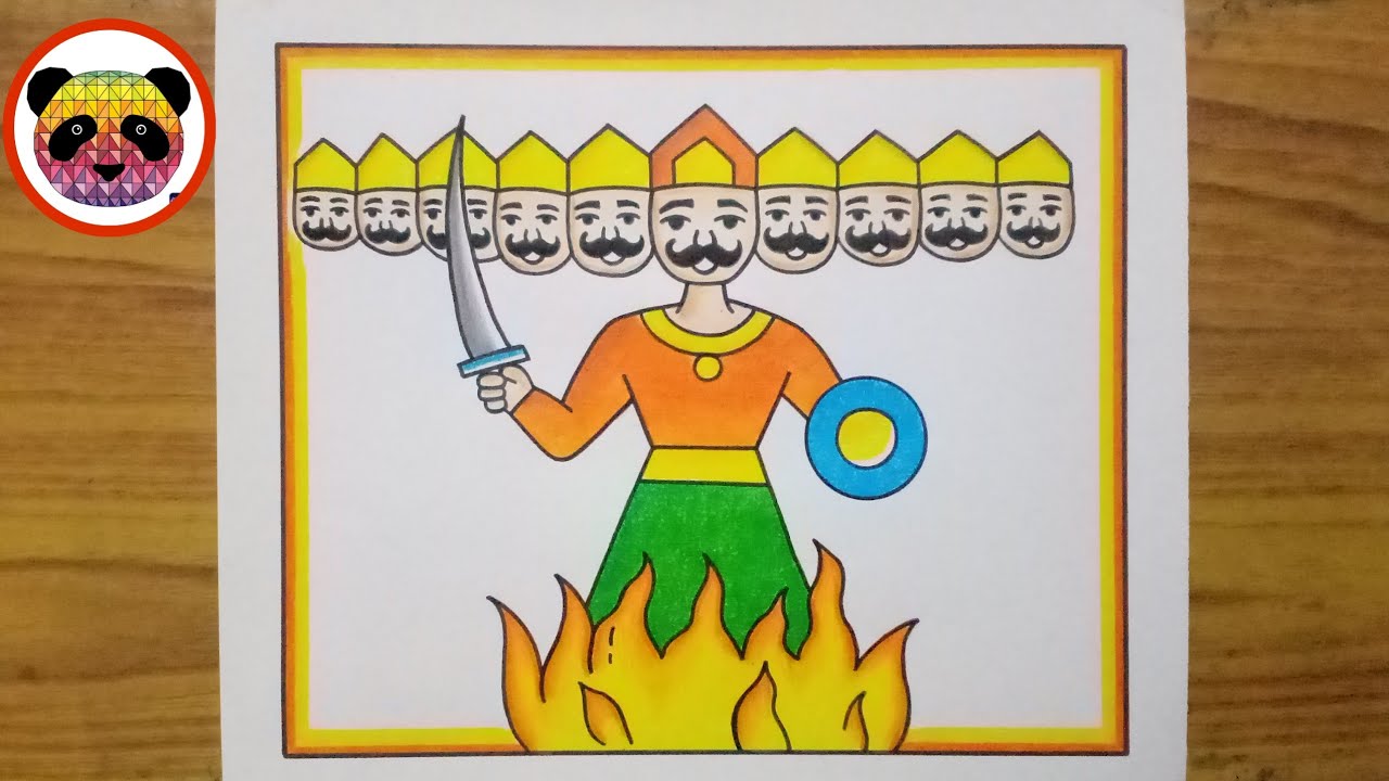 Details more than 115 dussehra drawing for class 1 super hot