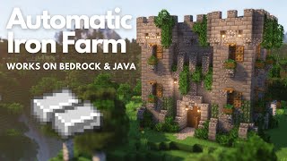 AUTOMATIC IRON FARM | Minecraft Tutorial | Java & Bedrock [1.20+]