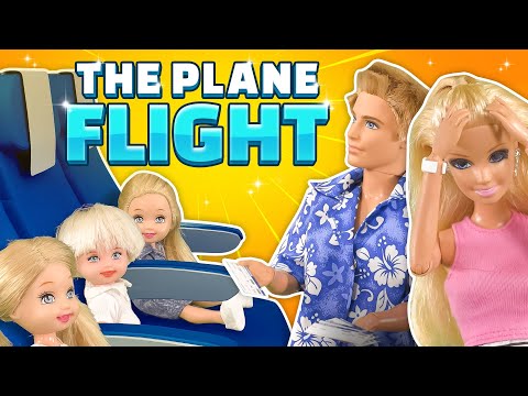 Barbie & Ken Airplane Travel in Barbie Party Plane & Cruise Ship