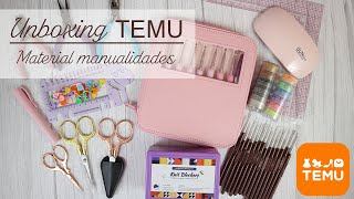 Unboxing TEMU: material de manualidades + gran descuento