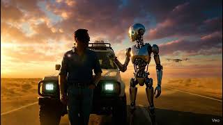 Surreal Desert Adventure | Futuristic Traveler & Robot Cinematic | 4K Realistic Visuals
