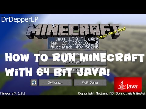 Run Minecraft In 64 Bit Java Youtube