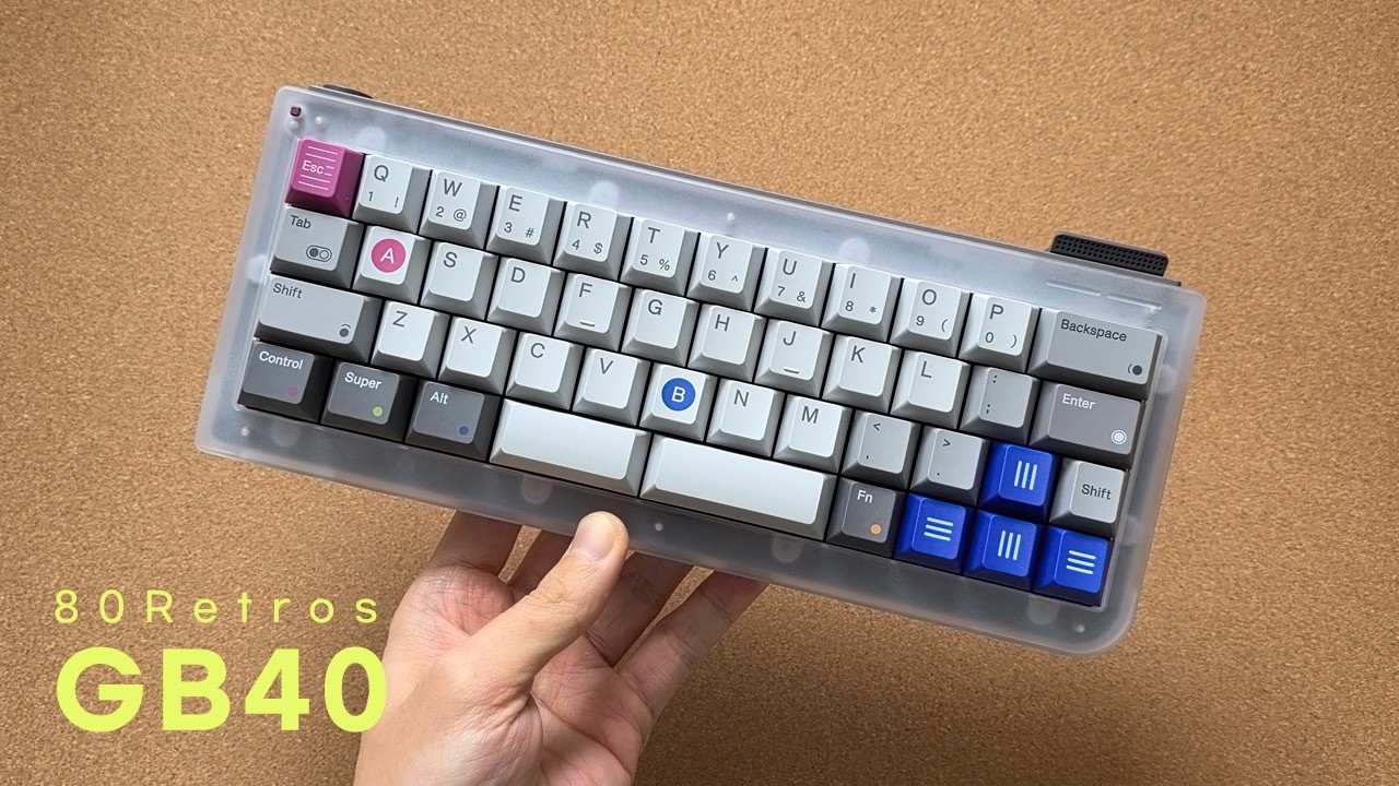 80 retros GB40 自作キーボード