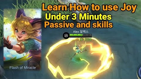How to use Joy Mobile Legends | Learn how to use Joy under 3 minutes | Joy Tutorial