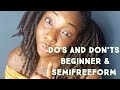 LOC DO'S AND DON'TS FOR SEMI FREE-FORM AND STARTER LOCS !!! (Beginner and Semifree-form tips)