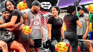 DES HIT LEGS WITH ME! *she likes me*