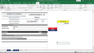 Descarga Comprobante De Pagos En Excel Genera PDF - Base de  Datos-Proveedores - YouTube