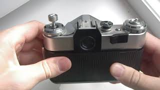 How To Unwind Film From Zenit-E Camera USSR | Short Demo