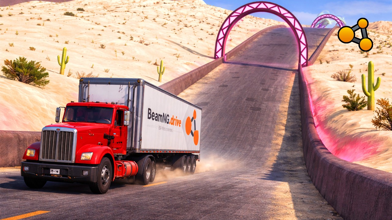 High-Speed Truck FAILS on Impossible Hill 🔥 BeamNG Physics