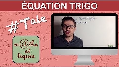 Résoudre une équation trigonométrique (form. duplication) - Terminale