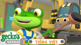 Dịch Vụ Của Máy Xúc Eric | Xe TảI Dành Cho Trẻ Em | @GeckosGarageVietnamese