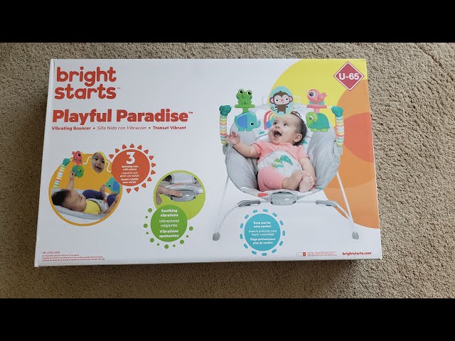 Product Review P0147 - Playful Paradise Vibration Bouncer (Bright Starts) 