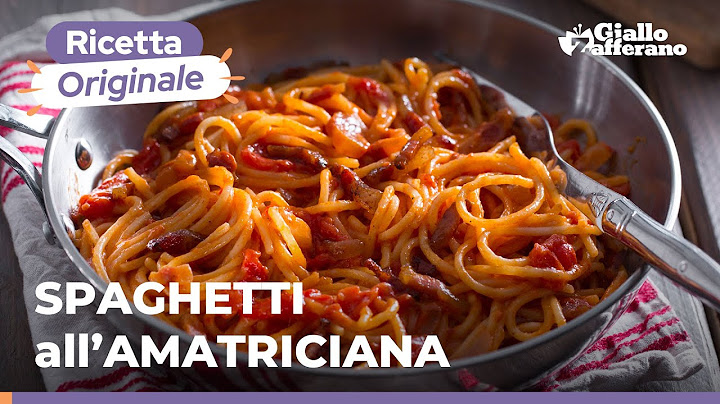 SPAGHETTI ALL'AMATRICIANA - la RICETTA TRADIZIONALE🍅🥓🍝