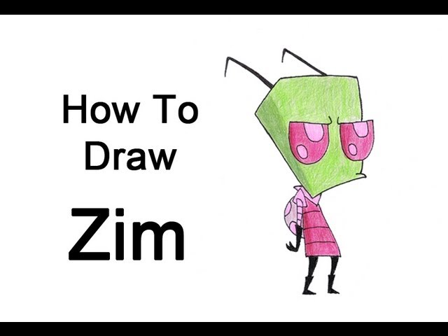 How To Draw Invader Zim Characters Step By Step