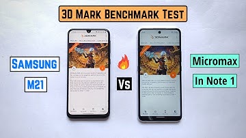 Samsung M21 vs Micromax In note 1 Fps Test...Best for gaming || Samsung M21 mark benchmark Test