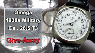 Omega Cal. 26.5 T3 Military Watch: Full Restoration & Nickel Plating