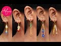 5 easy Pearl & Crystal Earring Design | DIY | 5 min Craft | Hand made jewelry | Art with Creativity