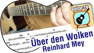 15.2 Über den Wolken - Reinhard Mey -  Cover - Akkorde - Text - Tutorial - leicht chords