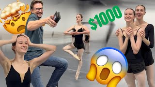 SHE REALLY DID THIS FOR $1000  #challenge #ballet