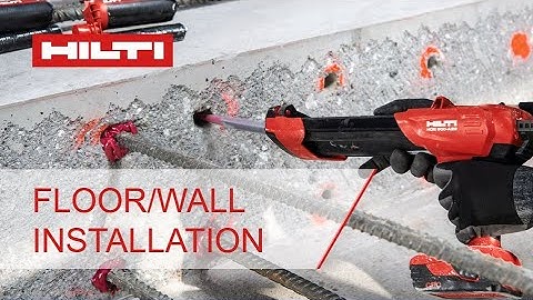 HOW-TO floor/wall installation Hilti RE 500 V4 EPOXY ANCHOR