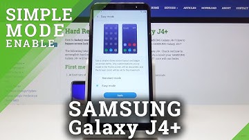 How to Activate Easy Mode in SAMSUNG Galaxy J4+ - Use Large Icons