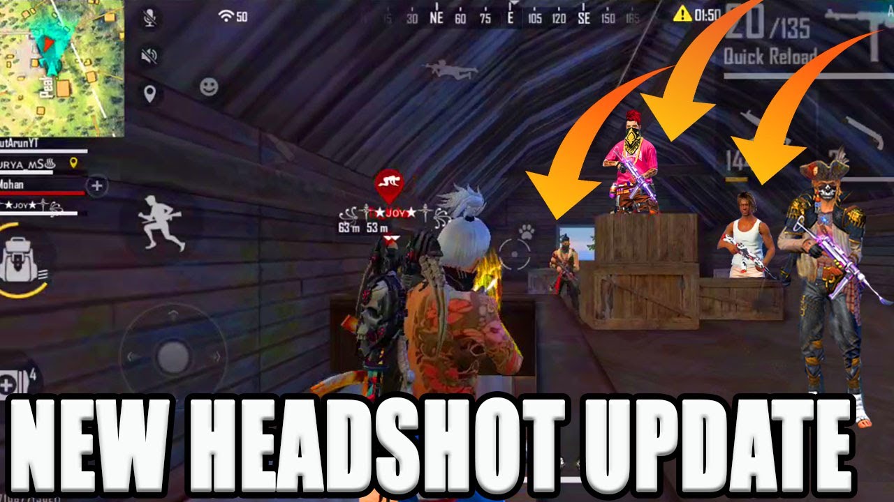 New Headshot Update This Update Best Or Worst Free Fire Tricks Tamil Run Gaming Youtube