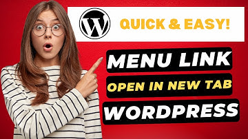 How To Make WordPress Menu Link Open In New Tab 🔥 - (FAST & Easy!)