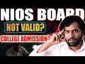 Is NIOS Valid For College Admission? CBSE Failed Save Year with NIOS Board Exam