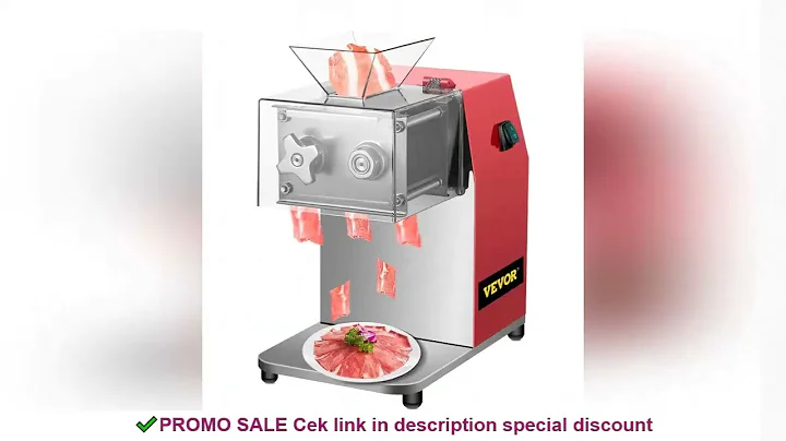 VEVOR Commercial Meat Cutting Machine, 551 Lbs/H 850W Meat Shredding Machine, 3.5mm Blade Electric M