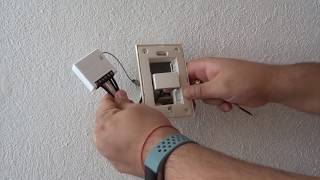 Desempaquetado e instalación del Sonoff Mini. Convierte tus viejos apagadores en inteligentes.