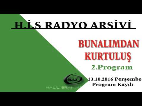 Halil İbrahim Sofrası - Bunalımdan Kurtulma Yolları  (13.10.2016)