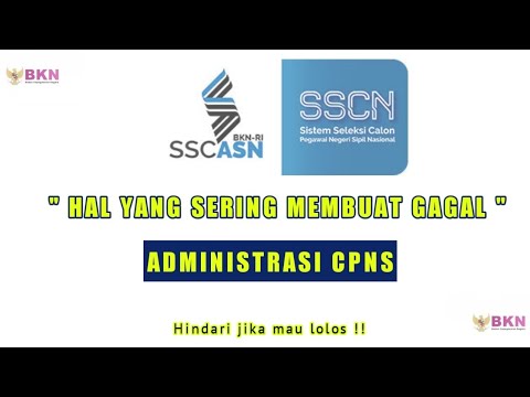 Kesalahan Administrasi Pendaftaran CPNS - Hindari !!