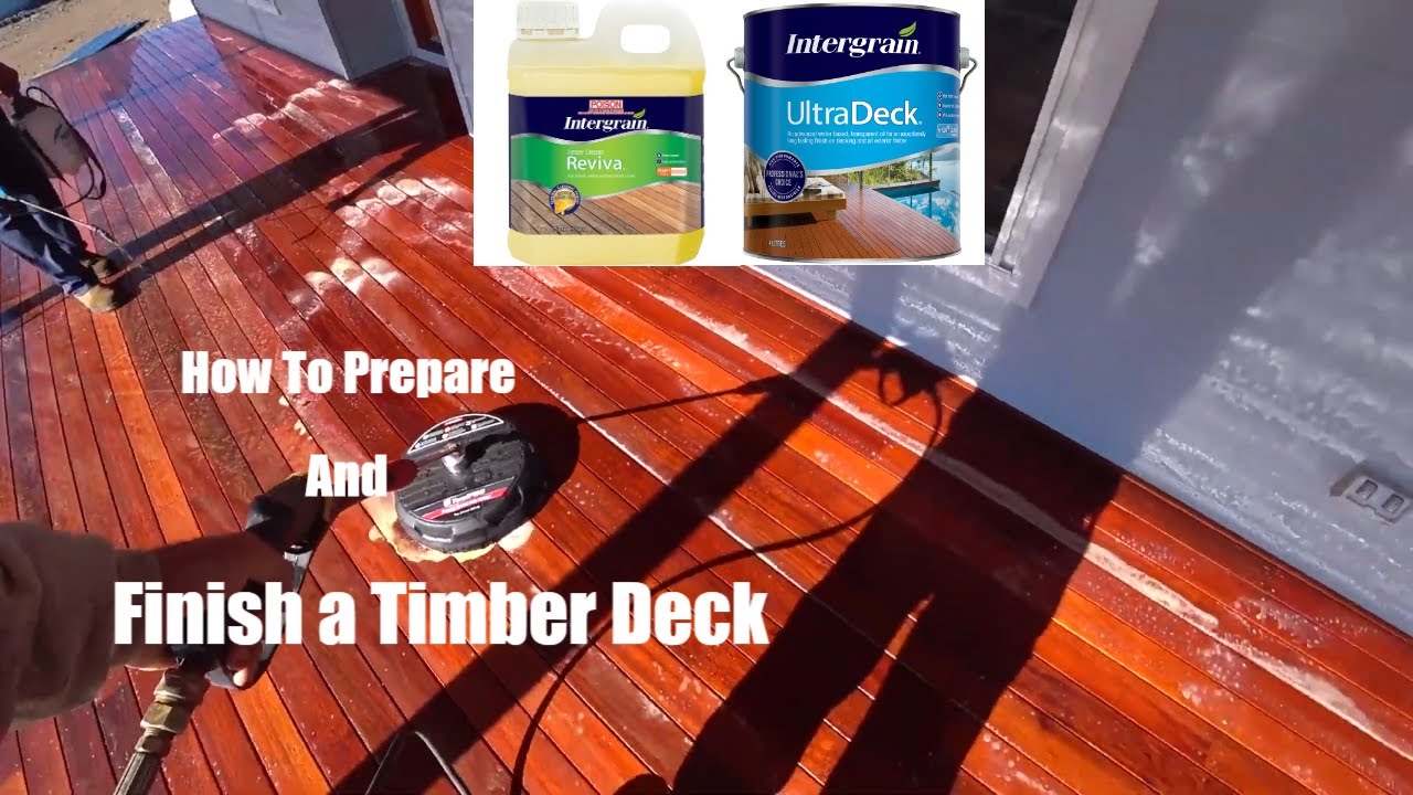 Preparing and staining hardwood merbau decking timber YouTube