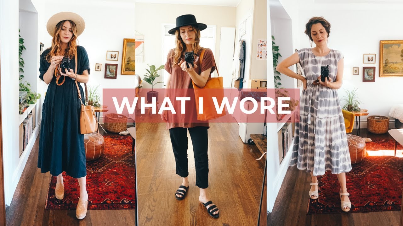 What I Wore OOTD MAY Third Trimester | Thrifted, Vintage, Madewell ...