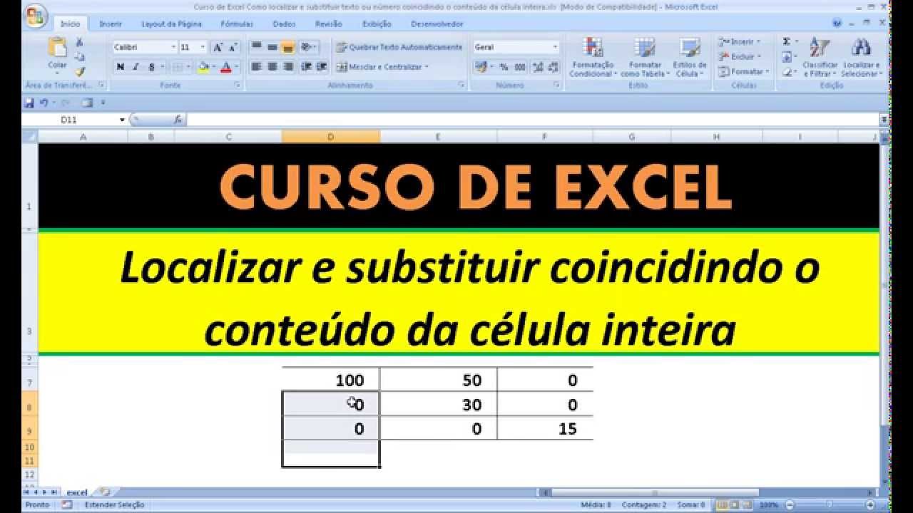 como localizar um numero na planilha do excel