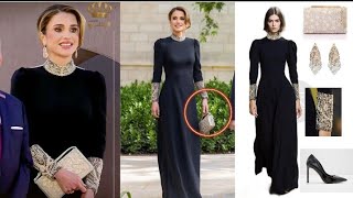 سعر فستان واطلالة الملكة رانيا من حفل زفاف الامير الحسين بن عبدالله