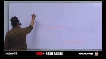 CMA By Nasir Abbas 2025 Lecture 34