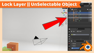 How to Lock Layers or Make Objects Unselectable | Blender Tutorial
