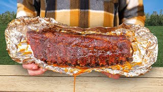 I used the Foil Boat method to make these juicy Smoke BBQ ribs on the Gas Grill