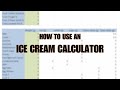 Ice cream calculator pt1  with a chocolate ice cream