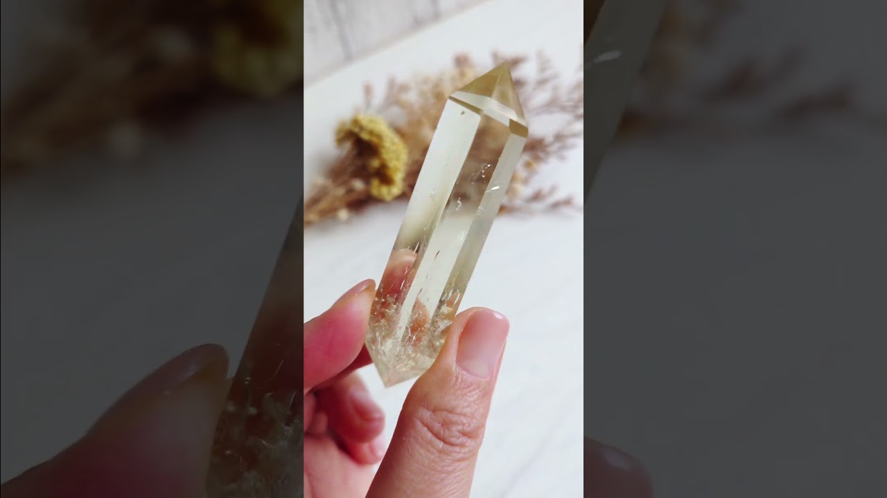 S74】シトリン / 光と豊かさを引き寄せるシトリンのダブルポイント36g